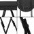 Masa catering profesionala pentru evenimente, inalta, cu picioare metal pliabile, rotunda, d 80 cm, h 110 cm, negru Household NewTrend