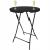 Masa catering profesionala pentru evenimente, inalta, cu picioare metal pliabile, rotunda, d 80 cm, h 110 cm, negru Household NewTrend