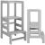 Turn de invatare inaltator multifunctional din lemn, platforma reglabila pe 3 inaltimi, 90x39x44 cm, gri Household NewTrend