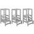 Turn de invatare inaltator multifunctional din lemn, platforma reglabila pe 3 inaltimi, 90x39x44 cm, gri Household NewTrend