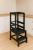 Turn de invatare inaltator multifunctional din lemn, platforma reglabila pe 3 inaltimi, 90x39x44 cm, negru Household NewTrend