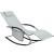 Leagan tip sezlong pentru gradina 148x63x87 cm, structura otel, textilen, design ergonomic, gri deschis Household NewTrend