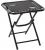 Set 2 sezlonguri pliabile 90x65x110 cm cu masuta 50x50x50 cm, textilene si cadru metalic, negru Household NewTrend