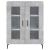 Dulap înalt, gri beton, 69,5x34x180, lemn compozit GartenMobel Dekor