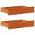 Pat zi cu extensie/sertare maro ceruit 90x190 cm lemn masiv pin GartenMobel Dekor