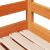 Pat zi cu extensie/sertare maro ceruit 90x190 cm lemn masiv pin GartenMobel Dekor
