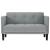 Canapea loveseat, gri deschis, 111 cm, textil GartenMobel Dekor