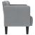 Canapea loveseat, gri deschis, 111 cm, textil GartenMobel Dekor