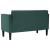 Canapea loveseat, verde închis, 111 cm, textil GartenMobel Dekor