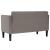 Canapea loveseat, taupe, 111 cm, textil GartenMobel Dekor