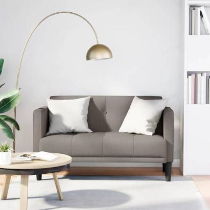 Canapea loveseat, taupe, 111 cm, textil GartenMobel Dekor