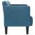 Canapea loveseat, albastru, 111 cm, catifea GartenMobel Dekor
