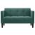 Canapea loveseat, verde închis, 111 cm, catifea GartenMobel Dekor