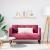Canapea loveseat, vin roșu, 111 cm, catifea GartenMobel Dekor