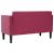 Canapea loveseat, vin roșu, 111 cm, catifea GartenMobel Dekor
