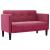 Canapea loveseat, vin roșu, 111 cm, catifea GartenMobel Dekor