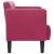 Canapea loveseat, vin roșu, 111 cm, catifea GartenMobel Dekor