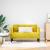 Canapea loveseat, galben, 111 cm, catifea GartenMobel Dekor