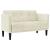 Canapea loveseat, crem, 111 cm, catifea GartenMobel Dekor
