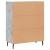 Dulap, gri beton, 69,5x34x90 cm, lemn compozit GartenMobel Dekor