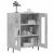 Dulap, gri beton, 69,5x34x90 cm, lemn compozit GartenMobel Dekor