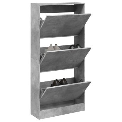 Pantofar, gri beton, 60x21x125,5 cm, lemn compozit GartenMobel Dekor
