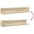Rafturi perete, 2 buc., stejar sonoma, 100x16,5x16,5 cm, lemn GartenMobel Dekor