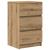 Noptiere cu 3 sertare 2 buc Stejar Artisan 39x35x65 cm GartenMobel Dekor