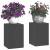 Suporturi pentru plante 2 pcs Negru 24 x 24 x 35 cm Oțel GartenMobel Dekor