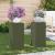 Suporturi pentru plante 2 pcs Olivengrønn 24 x 24 x 55 cm Oțel GartenMobel Dekor