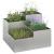 Vază pentru Grădină Argintiu 80 x 80 x 60 cm Oțel galvanizat GartenMobel Dekor