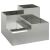 Vază pentru Grădină Argintiu 80 x 80 x 60 cm Oțel galvanizat GartenMobel Dekor