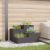 Vază pentru Grădină Negru 100 x 100 x 60 cm Oțel GartenMobel Dekor