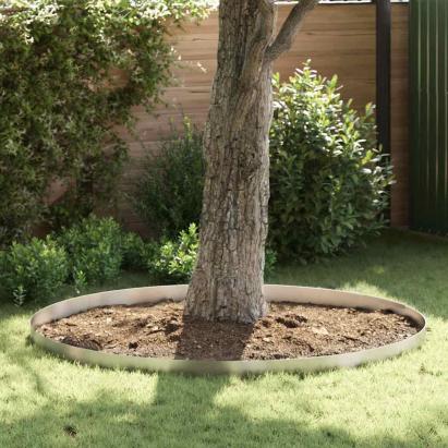 Împrejmuire pentru gazon Argintiu 450 x 15 cm Oțel inoxidabil GartenMobel Dekor