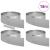 Împrejmuire pentru gazon 4 pcs Argintiu 450 x 20 cm GartenMobel Dekor