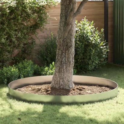 Împrejmuire pentru gazon 4 pcs Argintiu 450 x 25 cm GartenMobel Dekor