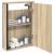 Dulap cu oglindă pentru baie Maro 42 x 12 x 60 cm Lemn compozit GartenMobel Dekor