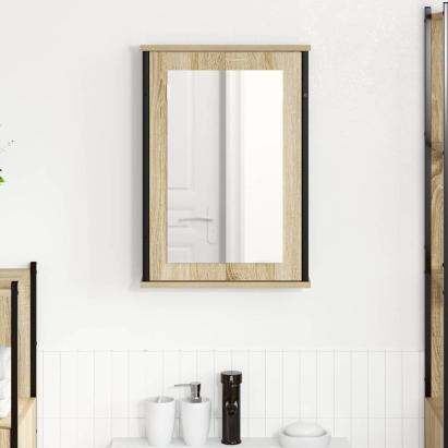 Dulap cu oglindă pentru baie Maro 42 x 12 x 60 cm Lemn compozit GartenMobel Dekor