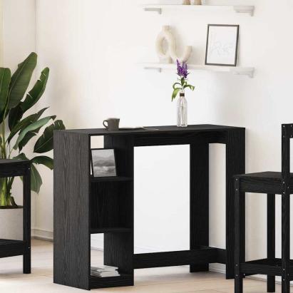 Masă de bar Stejar Negru 124 x 46 x 103.5 cm Lemn compozit GartenMobel Dekor