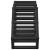 Raft pentru vin Negru 63 x 16.5 x 25 cm GartenMobel Dekor