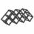Raft pentru vin Negru 63 x 16.5 x 25 cm GartenMobel Dekor