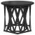 Masă laterală 2 pcs Stejar negru 50 x 50 x 40 cm GartenMobel Dekor