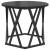 Masă laterală 2 pcs Stejar negru 50 x 50 x 40 cm GartenMobel Dekor