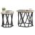 Masă laterală 2 pcs Stejar sonoma 50 x 50 x 40 cm GartenMobel Dekor