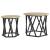 Masă laterală 2 pcs Stejar sonoma 50 x 50 x 40 cm GartenMobel Dekor
