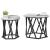 Masă laterală 2 pcs sonoma gri 50 x 50 x 40 cm GartenMobel Dekor