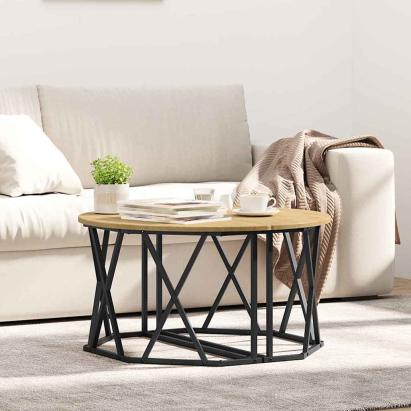 Masă de cafea stejar artizanal 80 x 80 x 42 cm GartenMobel Dekor