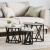 Masă laterală nesting 3 pcs sonoma gri 53 x 53 x 40 cm GartenMobel Dekor
