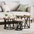 Masă laterală nesting 3 pcs Lemn vechi 53 x 53 x 40 cm GartenMobel Dekor