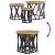 Masă laterală nesting 3 pcs stejar artizanal 53 x 53 x 40 cm GartenMobel Dekor